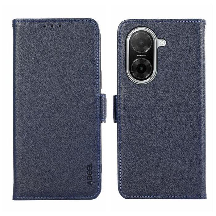 Funda para teléfono RFID de cuero con patrón de lichi y imán lateral ABEEL, For Redmi A7 Pro 171mm/Poco C85x 5G, For Redmi Turbo 5 Max / Poco X8 Pro Max, For Redmi Turbo 5 5G / Poco X8 Pro 5G, For Redmi Note 15 Pro+ 5G Global 163.3                     ...