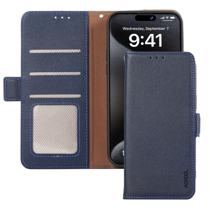 Funda para teléfono RFID de cuero con patrón de lichi y imán lateral ABEEL, For Redmi A7 Pro 171mm/Poco C85x 5G, For Redmi Turbo 5 Max / Poco X8 Pro Max, For Redmi Turbo 5 5G / Poco X8 Pro 5G, For Redmi Note 15 Pro+ 5G Global 163.3                     ...