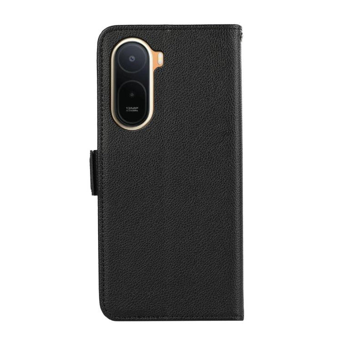 Funda para teléfono RFID de cuero con patrón de lichi y imán lateral ABEEL, For Redmi A7 Pro 171mm/Poco C85x 5G, For Redmi Turbo 5 Max / Poco X8 Pro Max, For Redmi Turbo 5 5G / Poco X8 Pro 5G, For Redmi Note 15 Pro+ 5G Global 163.3                     ...