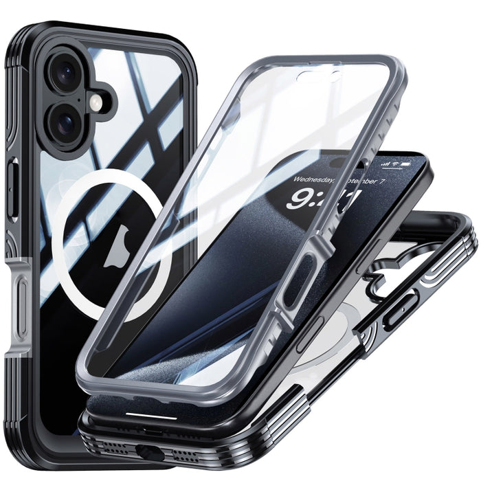 Funda para teléfono MagSafe de vidrio templado RedPepper, For iPhone 16 Plus, For iPhone 16