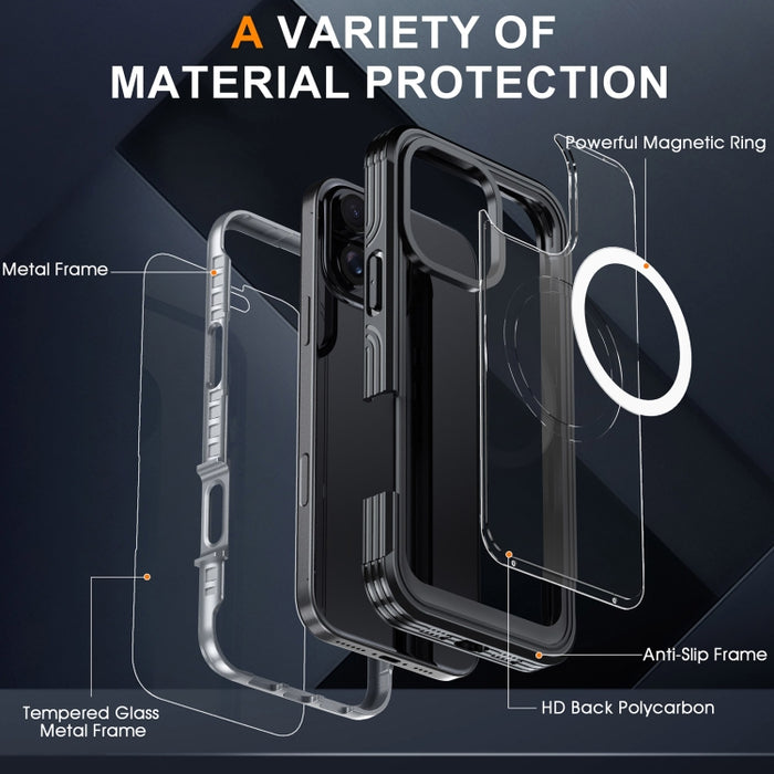 Funda para teléfono MagSafe de vidrio templado RedPepper, For iPhone 16 Pro Max, For iPhone 16 Pro