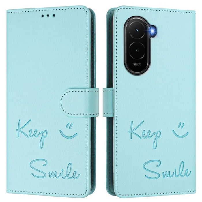Funda de cuero para teléfono con RFID y estampado de sonrisas, For Xiaomi Poco M7 4G 169mm, For Xiaomi Civi 5 Pro 5G, For Xiaomi 15S Pro 5G, For Xiaomi Poco M7 5G / C75 4G, For Xiaomi Poco X7 5G / Redmi Note 14 Pro 5G, For Xiaomi 15 Ultra              ...