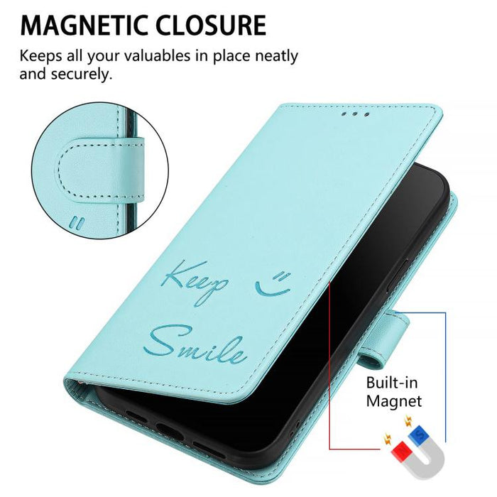Funda de cuero para teléfono con RFID y estampado de sonrisas, For Xiaomi Poco M7 4G 169mm, For Xiaomi Civi 5 Pro 5G, For Xiaomi 15S Pro 5G, For Xiaomi Poco M7 5G / C75 4G, For Xiaomi Poco X7 5G / Redmi Note 14 Pro 5G, For Xiaomi 15 Ultra              ...