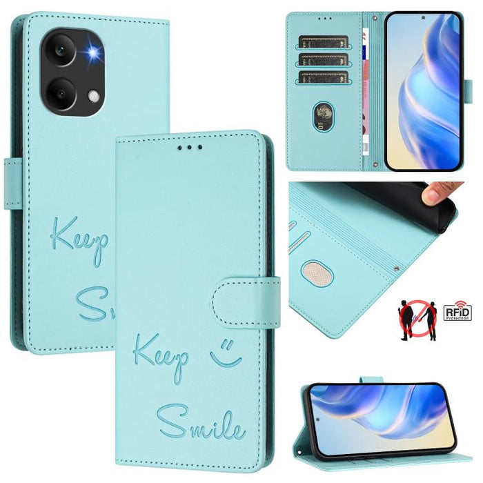 Funda de cuero para teléfono con RFID y estampado de sonrisas, For Redmi A7 Pro 171mm / Poco C85x 5G, For Redmi 15a 5G, For Redmi Turbo 5 Max / Poco X8 Pro Max, For Redmi Turbo 5 5G Global / Poco X8 Pro 5G, For Redmi Note 15 Pro+ 5G Global 163.3mm     ...