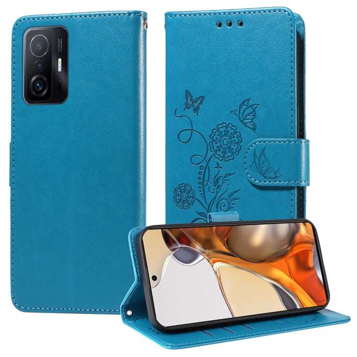Funda de cuero para teléfono con diseño de flores de mariposa en relieve, For Xiaomi Poco C61 4G / Redmi A3 4G, For Xiaomi Poco M6 Pro 4G, For Xiaomi Poco C65 / M6 5G, For Xiaomi Poco X6 Pro / Redmi K70E, For Xiaomi Poco X6 5G                          ...