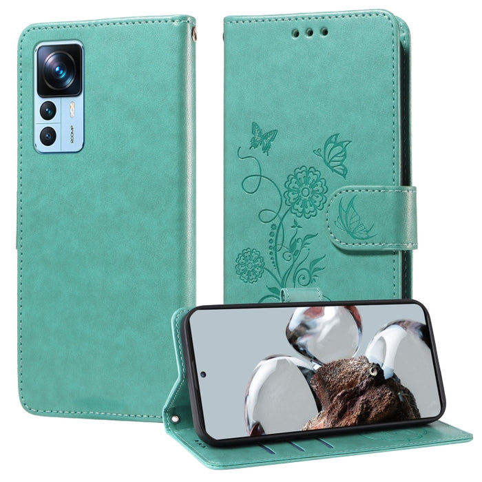 Funda de cuero para teléfono con diseño de flores de mariposa en relieve, For Xiaomi Poco C61 4G / Redmi A3 4G, For Xiaomi Poco M6 Pro 4G, For Xiaomi Poco C65 / M6 5G, For Xiaomi Poco X6 Pro / Redmi K70E, For Xiaomi Poco X6 5G                          ...