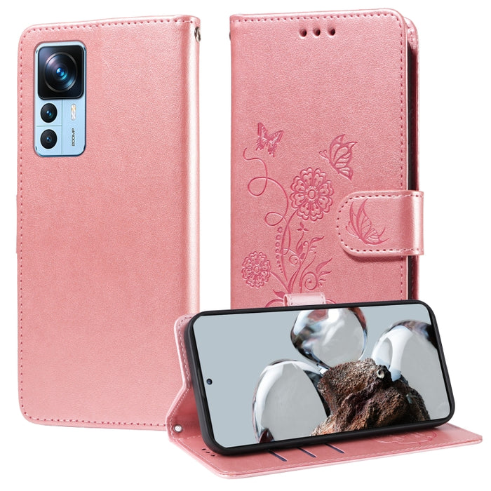Funda de cuero para teléfono con diseño de flores de mariposa en relieve, For Xiaomi Poco C61 4G / Redmi A3 4G, For Xiaomi Poco M6 Pro 4G, For Xiaomi Poco C65 / M6 5G, For Xiaomi Poco X6 Pro / Redmi K70E, For Xiaomi Poco X6 5G                          ...