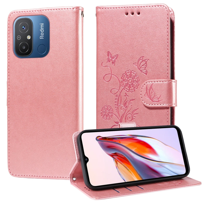 Funda de cuero para teléfono con diseño de flores de mariposa en relieve, For Xiaomi Poco C61 4G / Redmi A3 4G, For Xiaomi Poco M6 Pro 4G, For Xiaomi Poco C65 / M6 5G, For Xiaomi Poco X6 Pro / Redmi K70E, For Xiaomi Poco X6 5G                          ...
