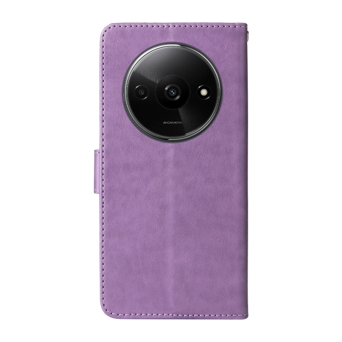 Funda de cuero para teléfono con diseño de flores de mariposa en relieve, For Xiaomi Poco C61 4G / Redmi A3 4G, For Xiaomi Poco M6 Pro 4G, For Xiaomi Poco C65 / M6 5G, For Xiaomi Poco X6 Pro / Redmi K70E, For Xiaomi Poco X6 5G                          ...