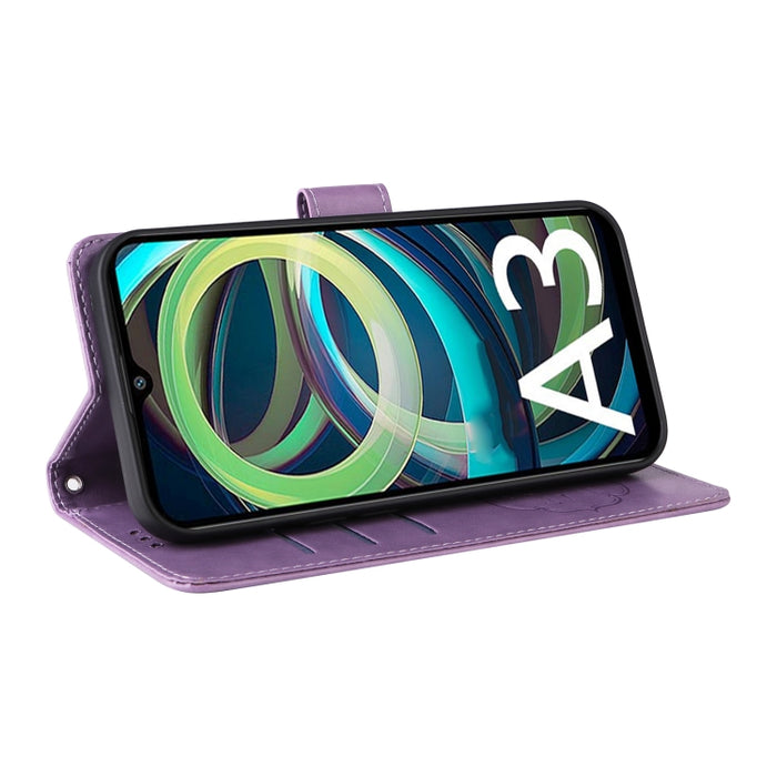 Funda de cuero para teléfono con diseño de flores de mariposa en relieve, For Xiaomi Poco C61 4G / Redmi A3 4G, For Xiaomi Poco M6 Pro 4G, For Xiaomi Poco C65 / M6 5G, For Xiaomi Poco X6 Pro / Redmi K70E, For Xiaomi Poco X6 5G                          ...