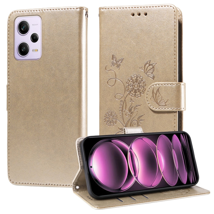 Funda de cuero para teléfono con diseño de flores de mariposa en relieve, For Xiaomi Poco C61 4G / Redmi A3 4G, For Xiaomi Poco M6 Pro 4G, For Xiaomi Poco C65 / M6 5G, For Xiaomi Poco X6 Pro / Redmi K70E, For Xiaomi Poco X6 5G                          ...