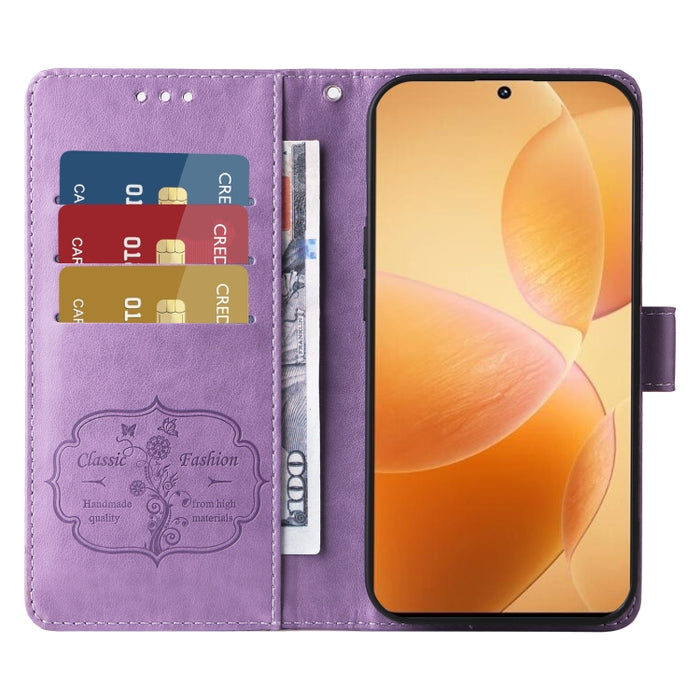 Funda de cuero para teléfono con diseño de flores de mariposa en relieve, For Xiaomi Poco C61 4G / Redmi A3 4G, For Xiaomi Poco M6 Pro 4G, For Xiaomi Poco C65 / M6 5G, For Xiaomi Poco X6 Pro / Redmi K70E, For Xiaomi Poco X6 5G                          ...