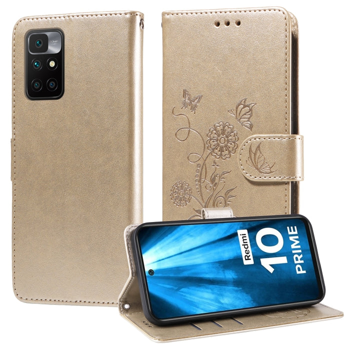 Funda de cuero para teléfono con diseño de flores de mariposa en relieve, For Redmi Note 12 Explorer / Note 12 Pro+, For Redmi Note 12 Pro 5G Global, For Redmi Note 12 5G Global, For Redmi Note 10 4G India / 10S 4G, For Redmi Note 11 SE 4G India       ...