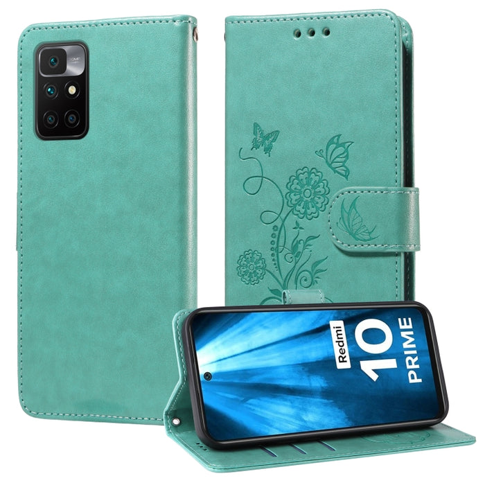 Funda de cuero para teléfono con diseño de flores de mariposa en relieve, For Redmi Note 12 Explorer / Note 12 Pro+, For Redmi Note 12 Pro 5G Global, For Redmi Note 12 5G Global, For Redmi Note 10 4G India / 10S 4G, For Redmi Note 11 SE 4G India       ...