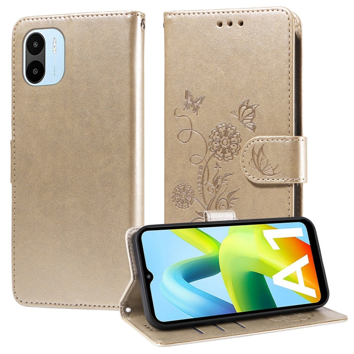 Funda de cuero para teléfono con diseño de flores de mariposa en relieve, For Redmi Note 14 5G, For Redmi Note 14 Pro 5G / Note 14 Pro+ 5G, For Redmi 14C, For Redmi K70 Ultra, For Redmi 13 4G / Note 13R, For Redmi K70 / K70 Pro, For Redmi Note 13 Pro 4...