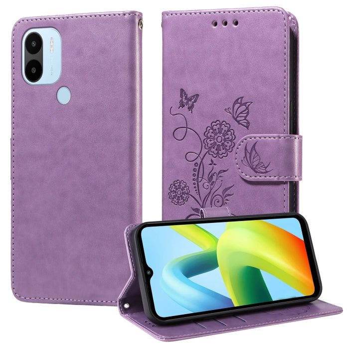 Funda de cuero para teléfono con diseño de flores de mariposa en relieve, For Redmi Note 12 Explorer / Note 12 Pro+, For Redmi Note 12 Pro 5G Global, For Redmi Note 12 5G Global, For Redmi Note 10 4G India / 10S 4G, For Redmi Note 11 SE 4G India       ...