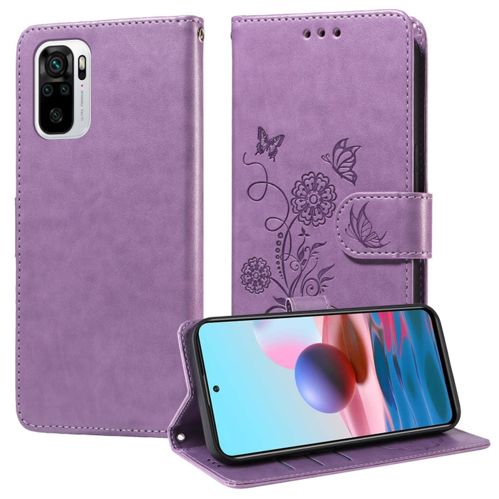 Funda de cuero para teléfono con diseño de flores de mariposa en relieve, For Redmi Note 12 Explorer / Note 12 Pro+, For Redmi Note 12 Pro 5G Global, For Redmi Note 12 5G Global, For Redmi Note 10 4G India / 10S 4G, For Redmi Note 11 SE 4G India       ...