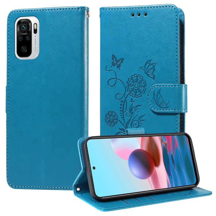 Funda de cuero para teléfono con diseño de flores de mariposa en relieve, For Redmi Note 12 Explorer / Note 12 Pro+, For Redmi Note 12 Pro 5G Global, For Redmi Note 12 5G Global, For Redmi Note 10 4G India / 10S 4G, For Redmi Note 11 SE 4G India       ...