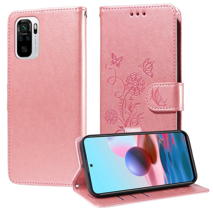 Funda de cuero para teléfono con diseño de flores de mariposa en relieve, For Redmi Note 12 Explorer / Note 12 Pro+, For Redmi Note 12 Pro 5G Global, For Redmi Note 12 5G Global, For Redmi Note 10 4G India / 10S 4G, For Redmi Note 11 SE 4G India       ...