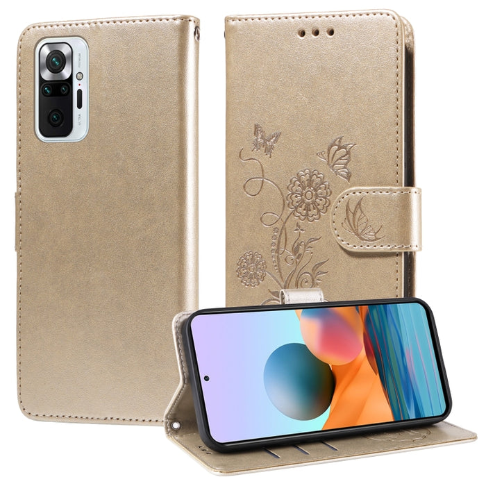 Funda de cuero para teléfono con diseño de flores de mariposa en relieve, For Redmi Note 12 Explorer / Note 12 Pro+, For Redmi Note 12 Pro 5G Global, For Redmi Note 12 5G Global, For Redmi Note 10 4G India / 10S 4G, For Redmi Note 11 SE 4G India       ...
