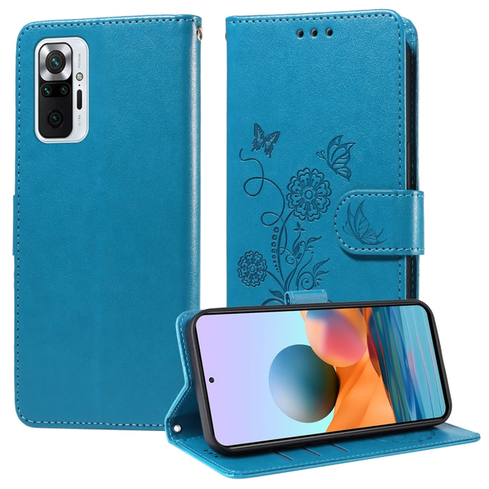 Funda de cuero para teléfono con diseño de flores de mariposa en relieve, For Redmi Note 12 Explorer / Note 12 Pro+, For Redmi Note 12 Pro 5G Global, For Redmi Note 12 5G Global, For Redmi Note 10 4G India / 10S 4G, For Redmi Note 11 SE 4G India       ...