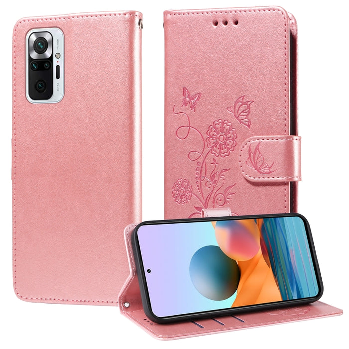 Funda de cuero para teléfono con diseño de flores de mariposa en relieve, For Redmi Note 12 Explorer / Note 12 Pro+, For Redmi Note 12 Pro 5G Global, For Redmi Note 12 5G Global, For Redmi Note 10 4G India / 10S 4G, For Redmi Note 11 SE 4G India       ...