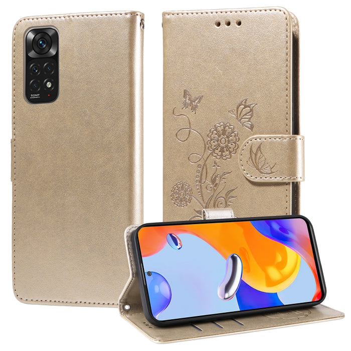 Funda de cuero para teléfono con diseño de flores de mariposa en relieve, For Redmi Note 12 Explorer / Note 12 Pro+, For Redmi Note 12 Pro 5G Global, For Redmi Note 12 5G Global, For Redmi Note 10 4G India / 10S 4G, For Redmi Note 11 SE 4G India       ...