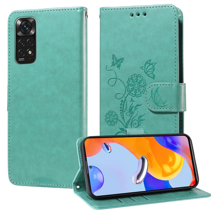 Funda de cuero para teléfono con diseño de flores de mariposa en relieve, For Redmi Note 12 Explorer / Note 12 Pro+, For Redmi Note 12 Pro 5G Global, For Redmi Note 12 5G Global, For Redmi Note 10 4G India / 10S 4G, For Redmi Note 11 SE 4G India       ...
