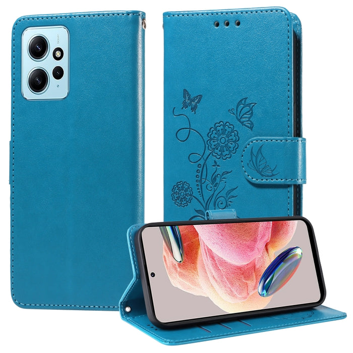 Funda de cuero para teléfono con diseño de flores de mariposa en relieve, For Redmi Note 14 5G, For Redmi Note 14 Pro 5G / Note 14 Pro+ 5G, For Redmi 14C, For Redmi K70 Ultra, For Redmi 13 4G / Note 13R, For Redmi K70 / K70 Pro, For Redmi Note 13 Pro 4...