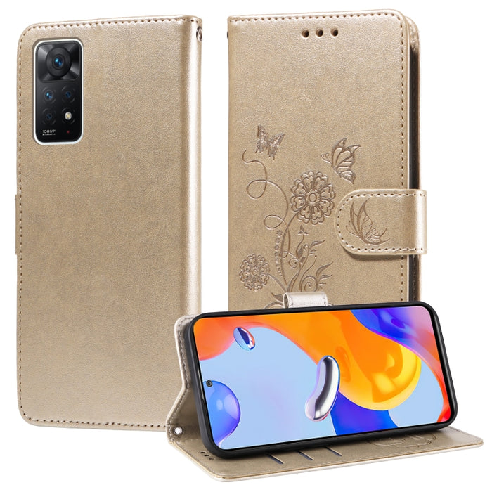 Funda de cuero para teléfono con diseño de flores de mariposa en relieve, For Redmi Note 12 Explorer / Note 12 Pro+, For Redmi Note 12 Pro 5G Global, For Redmi Note 12 5G Global, For Redmi Note 10 4G India / 10S 4G, For Redmi Note 11 SE 4G India       ...