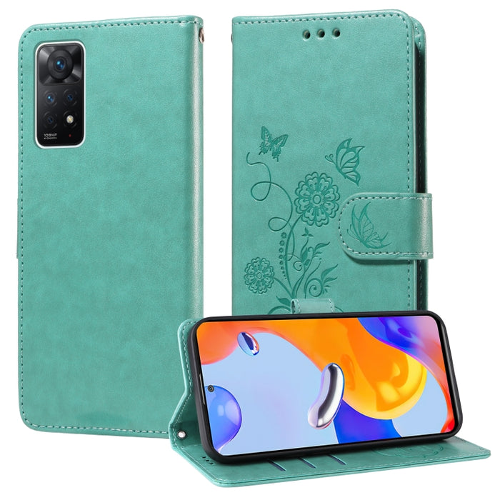 Funda de cuero para teléfono con diseño de flores de mariposa en relieve, For Redmi Note 12 Explorer / Note 12 Pro+, For Redmi Note 12 Pro 5G Global, For Redmi Note 12 5G Global, For Redmi Note 10 4G India / 10S 4G, For Redmi Note 11 SE 4G India       ...