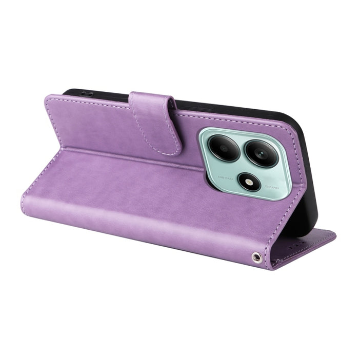 Funda de cuero para teléfono con diseño de flores de mariposa en relieve, For Redmi Note 14 5G, For Redmi Note 14 Pro 5G / Note 14 Pro+ 5G, For Redmi 14C, For Redmi K70 Ultra, For Redmi 13 4G / Note 13R, For Redmi K70 / K70 Pro, For Redmi Note 13 Pro 4...