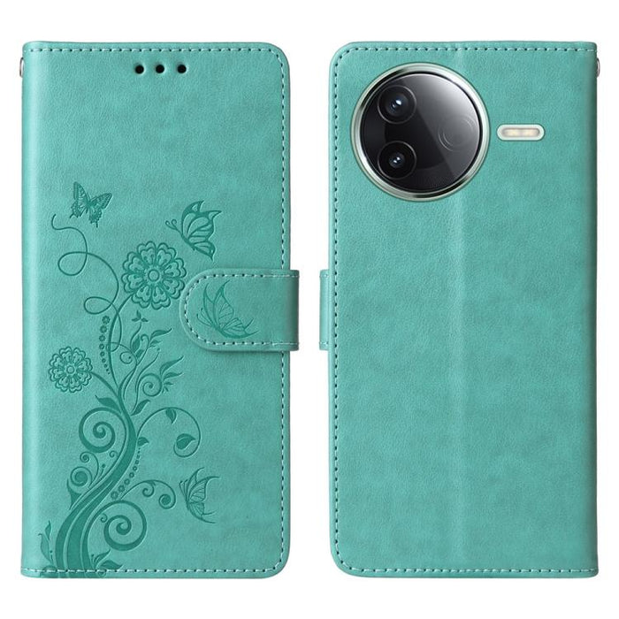 Funda de cuero para teléfono con diseño de flores de mariposa en relieve, For Redmi Note 14 5G, For Redmi Note 14 Pro 5G / Note 14 Pro+ 5G, For Redmi 14C, For Redmi K70 Ultra, For Redmi 13 4G / Note 13R, For Redmi K70 / K70 Pro, For Redmi Note 13 Pro 4...