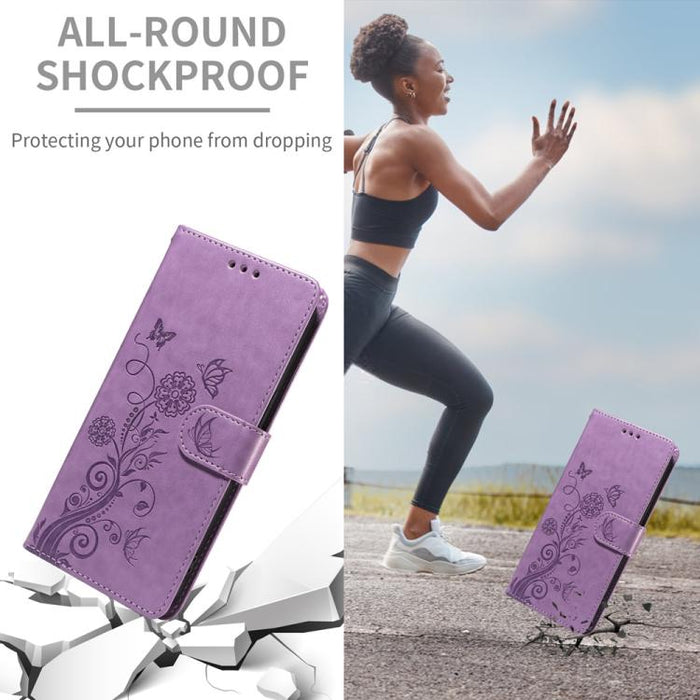 Funda de cuero para teléfono con diseño de flores de mariposa en relieve, For Redmi Note 14 5G, For Redmi Note 14 Pro 5G / Note 14 Pro+ 5G, For Redmi 14C, For Redmi K70 Ultra, For Redmi 13 4G / Note 13R, For Redmi K70 / K70 Pro, For Redmi Note 13 Pro 4...