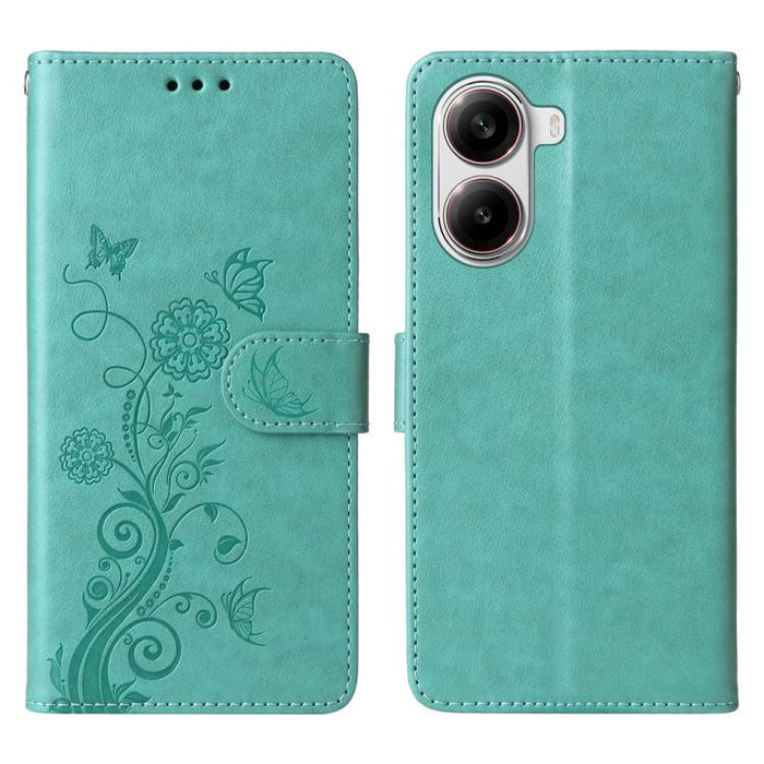 Funda de cuero para teléfono con diseño de flores de mariposa en relieve, For Redmi Note 14 5G, For Redmi Note 14 Pro 5G / Note 14 Pro+ 5G, For Redmi 14C, For Redmi K70 Ultra, For Redmi 13 4G / Note 13R, For Redmi K70 / K70 Pro, For Redmi Note 13 Pro 4...