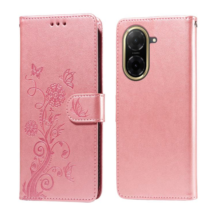 Funda de cuero para teléfono con diseño de flores de mariposa en relieve, For Redmi 15a 5G, For Redmi Turbo 5 Max 5G / Poco X8 Pro Max 5G, For Redmi Turbo 5 5G / Poco X8 Pro 5G, For Redmi Note 15 Pro+ 5G 163.3mm / Poco M8 Pro 5G                        ...