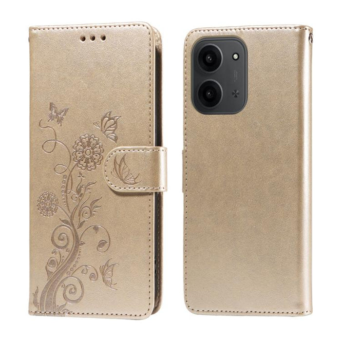 Funda de cuero para teléfono con diseño de flores de mariposa en relieve, For Redmi 15a 5G, For Redmi Turbo 5 Max 5G / Poco X8 Pro Max 5G, For Redmi Turbo 5 5G / Poco X8 Pro 5G, For Redmi Note 15 Pro+ 5G 163.3mm / Poco M8 Pro 5G                        ...