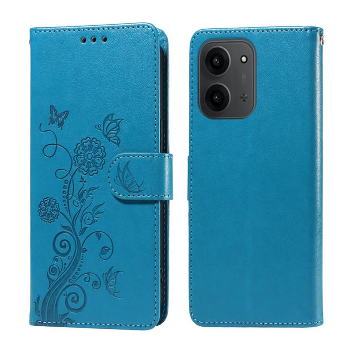 Funda de cuero para teléfono con diseño de flores de mariposa en relieve, For Redmi 15a 5G, For Redmi Turbo 5 Max 5G / Poco X8 Pro Max 5G, For Redmi Turbo 5 5G / Poco X8 Pro 5G, For Redmi Note 15 Pro+ 5G 163.3mm / Poco M8 Pro 5G                        ...