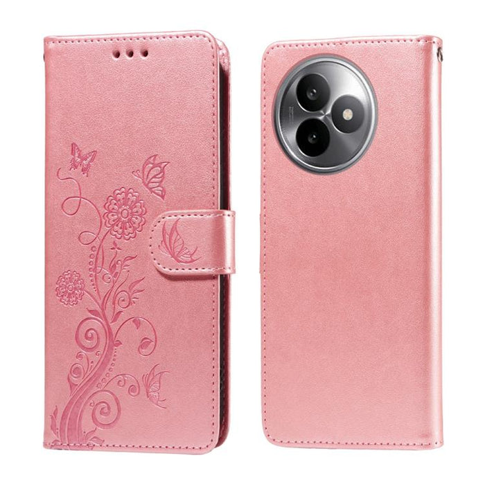 Funda de cuero para teléfono con diseño de flores de mariposa en relieve, For Redmi 15a 5G, For Redmi Turbo 5 Max 5G / Poco X8 Pro Max 5G, For Redmi Turbo 5 5G / Poco X8 Pro 5G, For Redmi Note 15 Pro+ 5G 163.3mm / Poco M8 Pro 5G                        ...