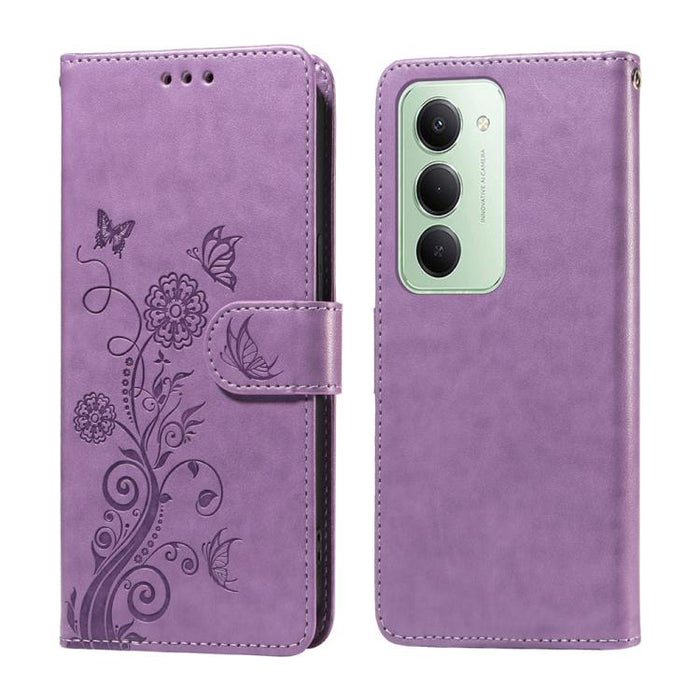 Funda de cuero para teléfono con diseño de flores de mariposa en relieve, For Redmi 15a 5G, For Redmi Turbo 5 Max 5G / Poco X8 Pro Max 5G, For Redmi Turbo 5 5G / Poco X8 Pro 5G, For Redmi Note 15 Pro+ 5G 163.3mm / Poco M8 Pro 5G                        ...