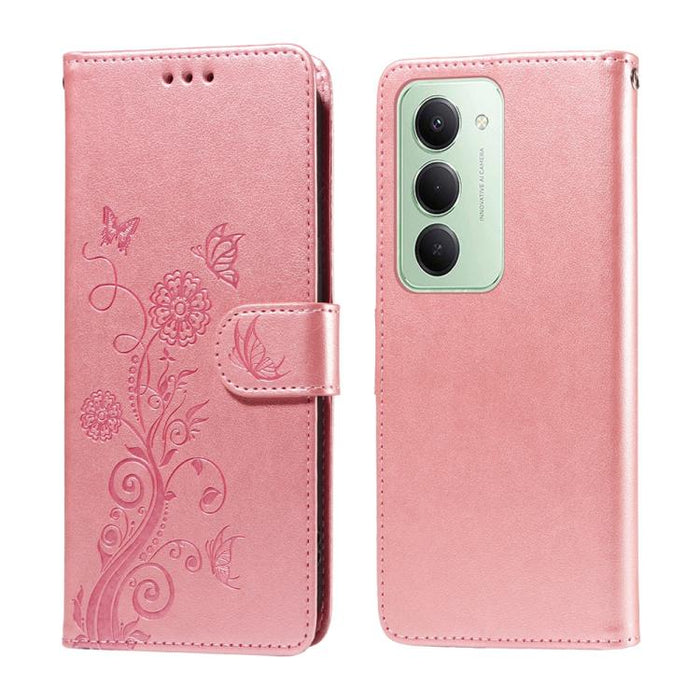 Funda de cuero para teléfono con diseño de flores de mariposa en relieve, For Redmi 15a 5G, For Redmi Turbo 5 Max 5G / Poco X8 Pro Max 5G, For Redmi Turbo 5 5G / Poco X8 Pro 5G, For Redmi Note 15 Pro+ 5G 163.3mm / Poco M8 Pro 5G                        ...