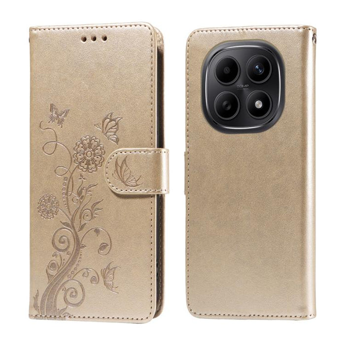 Funda de cuero para teléfono con diseño de flores de mariposa en relieve, For Redmi 15a 5G, For Redmi Turbo 5 Max 5G / Poco X8 Pro Max 5G, For Redmi Turbo 5 5G / Poco X8 Pro 5G, For Redmi Note 15 Pro+ 5G 163.3mm / Poco M8 Pro 5G                        ...