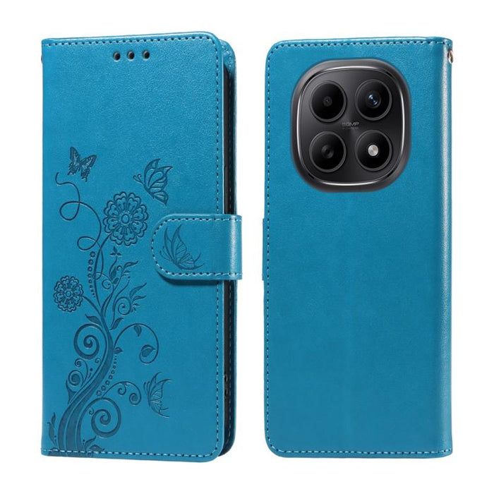 Funda de cuero para teléfono con diseño de flores de mariposa en relieve, For Redmi 15a 5G, For Redmi Turbo 5 Max 5G / Poco X8 Pro Max 5G, For Redmi Turbo 5 5G / Poco X8 Pro 5G, For Redmi Note 15 Pro+ 5G 163.3mm / Poco M8 Pro 5G                        ...