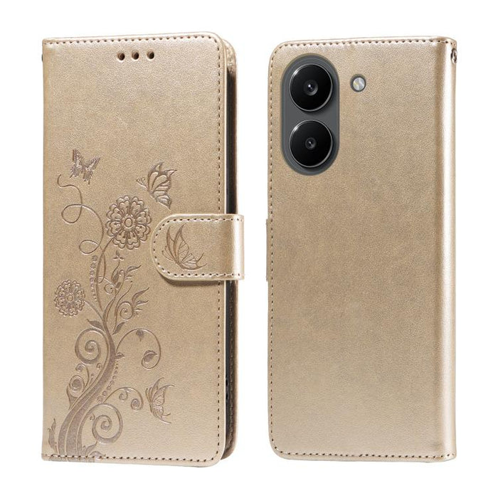Funda de cuero para teléfono con diseño de flores de mariposa en relieve, For Redmi 15a 5G, For Redmi Turbo 5 Max 5G / Poco X8 Pro Max 5G, For Redmi Turbo 5 5G / Poco X8 Pro 5G, For Redmi Note 15 Pro+ 5G 163.3mm / Poco M8 Pro 5G                        ...