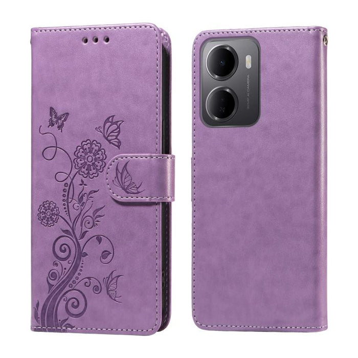 Funda de cuero para teléfono con diseño de flores de mariposa en relieve, For Redmi 15a 5G, For Redmi Turbo 5 Max 5G / Poco X8 Pro Max 5G, For Redmi Turbo 5 5G / Poco X8 Pro 5G, For Redmi Note 15 Pro+ 5G 163.3mm / Poco M8 Pro 5G                        ...