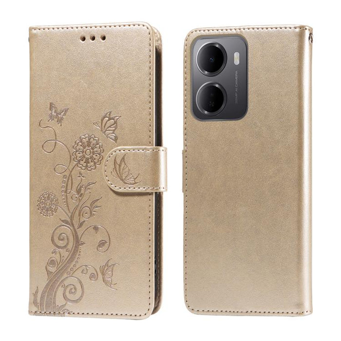 Funda de cuero para teléfono con diseño de flores de mariposa en relieve, For Redmi 15a 5G, For Redmi Turbo 5 Max 5G / Poco X8 Pro Max 5G, For Redmi Turbo 5 5G / Poco X8 Pro 5G, For Redmi Note 15 Pro+ 5G 163.3mm / Poco M8 Pro 5G                        ...