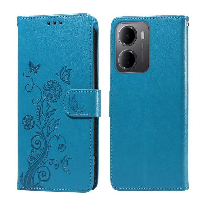 Funda de cuero para teléfono con diseño de flores de mariposa en relieve, For Redmi 15a 5G, For Redmi Turbo 5 Max 5G / Poco X8 Pro Max 5G, For Redmi Turbo 5 5G / Poco X8 Pro 5G, For Redmi Note 15 Pro+ 5G 163.3mm / Poco M8 Pro 5G                        ...