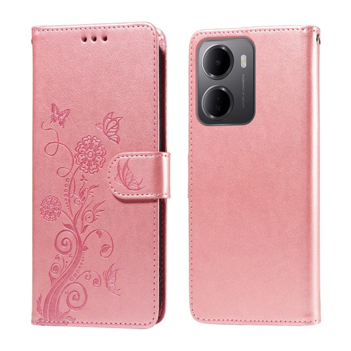 Funda de cuero para teléfono con diseño de flores de mariposa en relieve, For Redmi 15a 5G, For Redmi Turbo 5 Max 5G / Poco X8 Pro Max 5G, For Redmi Turbo 5 5G / Poco X8 Pro 5G, For Redmi Note 15 Pro+ 5G 163.3mm / Poco M8 Pro 5G                        ...