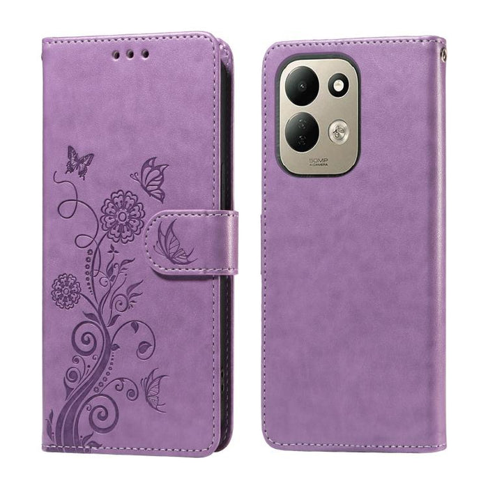 Funda de cuero para teléfono con diseño de flores de mariposa en relieve, For Redmi 15a 5G, For Redmi Turbo 5 Max 5G / Poco X8 Pro Max 5G, For Redmi Turbo 5 5G / Poco X8 Pro 5G, For Redmi Note 15 Pro+ 5G 163.3mm / Poco M8 Pro 5G                        ...