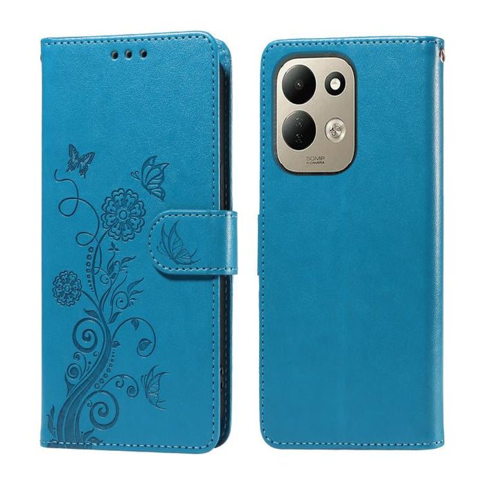 Funda de cuero para teléfono con diseño de flores de mariposa en relieve, For Redmi 15a 5G, For Redmi Turbo 5 Max 5G / Poco X8 Pro Max 5G, For Redmi Turbo 5 5G / Poco X8 Pro 5G, For Redmi Note 15 Pro+ 5G 163.3mm / Poco M8 Pro 5G                        ...